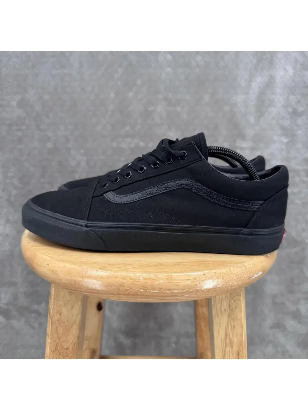 Vans Old Skool Shoes Mens Size 11.5 Black Canvas Low Top Skate Sneakers Casual - Picture 10 of 12